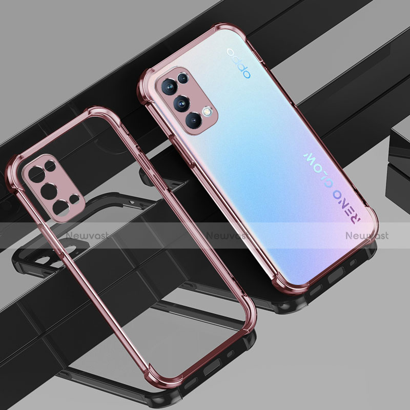 Ultra-thin Transparent TPU Soft Case Cover Z01 for Oppo Reno5 5G