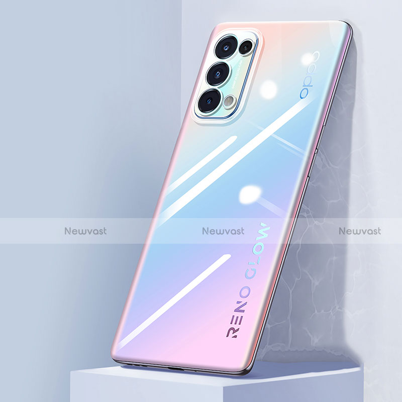 Ultra-thin Transparent TPU Soft Case Cover Z02 for Oppo Reno5 Pro 5G Clear