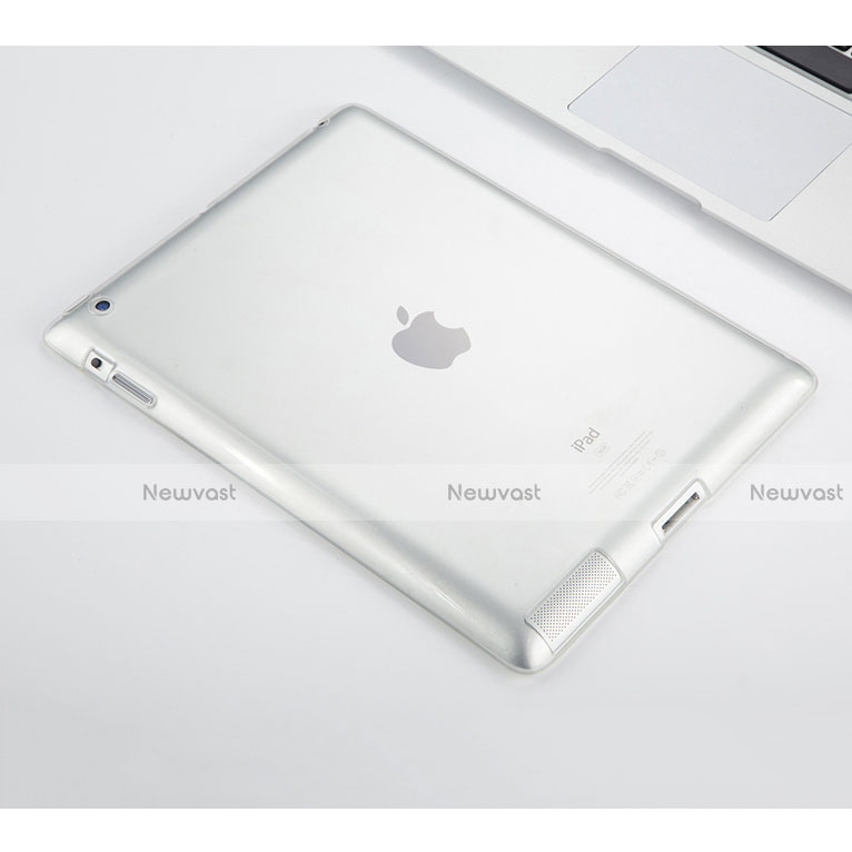 Ultra-thin Transparent TPU Soft Case for Apple iPad 2 Clear