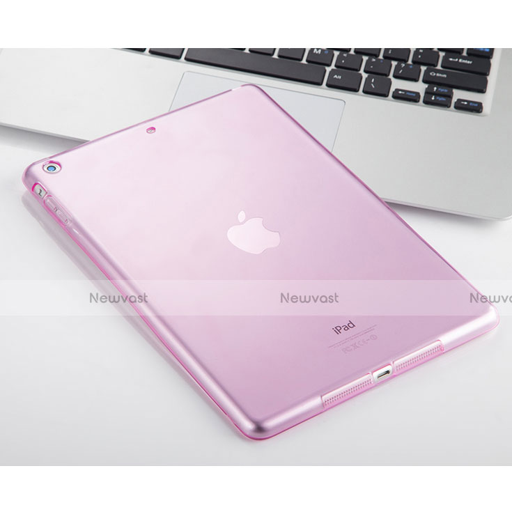 Ultra-thin Transparent TPU Soft Case for Apple iPad Air Pink