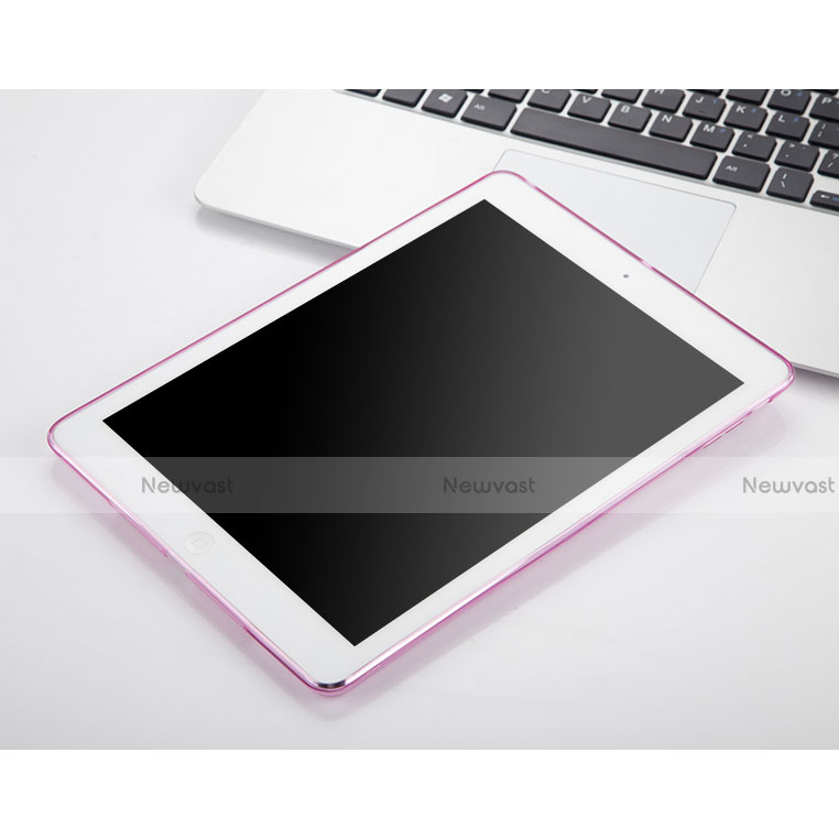 Ultra-thin Transparent TPU Soft Case for Apple iPad Air Pink