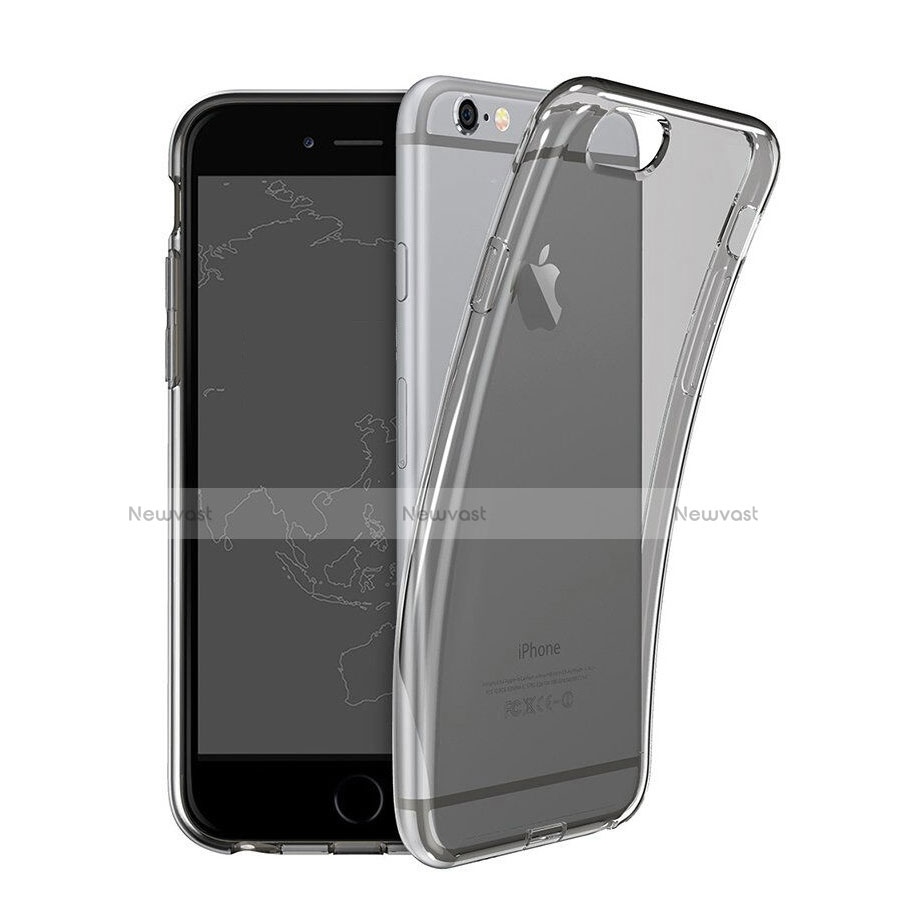 Ultra-thin Transparent TPU Soft Case for Apple iPhone 6 Dark Gray