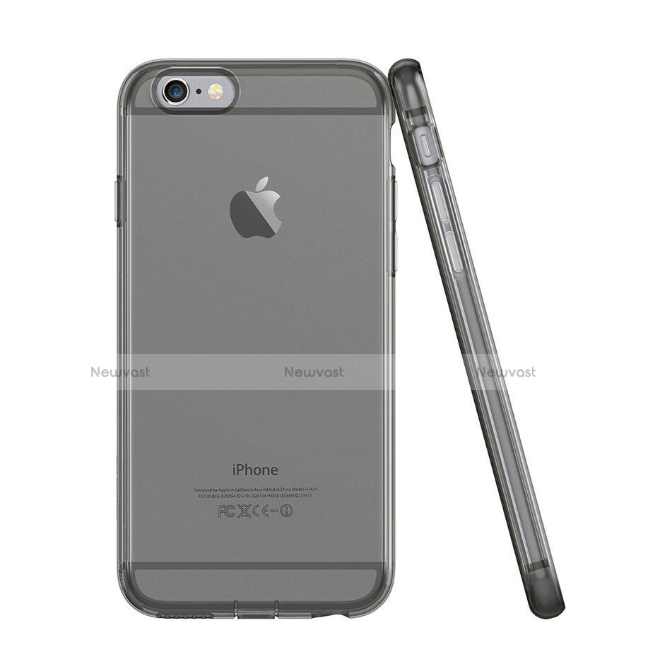 Ultra-thin Transparent TPU Soft Case for Apple iPhone 6 Dark Gray