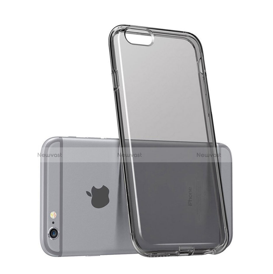 Ultra-thin Transparent TPU Soft Case for Apple iPhone 6 Dark Gray