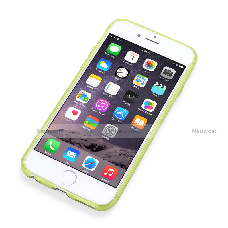 Ultra-thin Transparent TPU Soft Case for Apple iPhone 6 Green