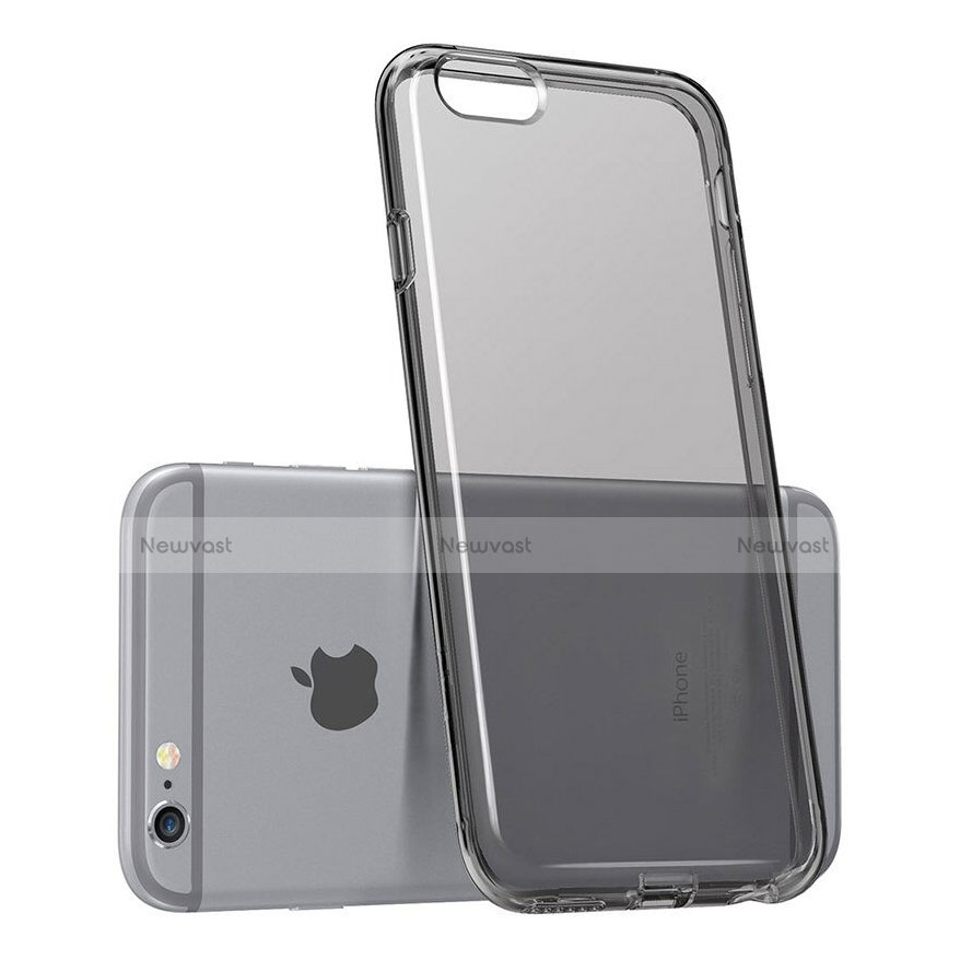 Ultra-thin Transparent TPU Soft Case for Apple iPhone 6 Plus Dark Gray