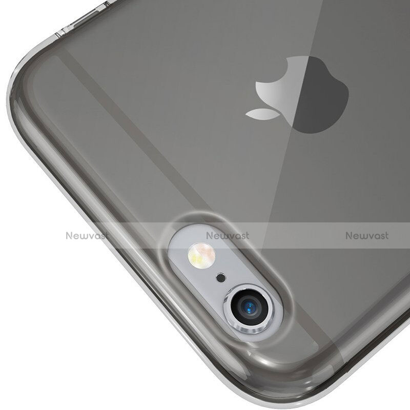 Ultra-thin Transparent TPU Soft Case for Apple iPhone 6 Plus Dark Gray