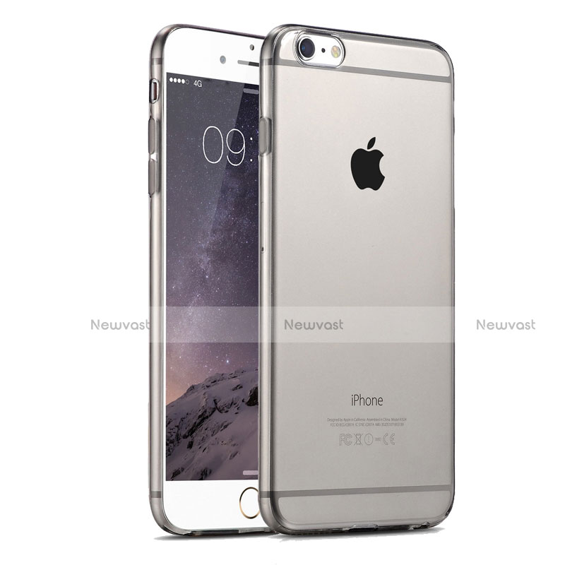 Ultra-thin Transparent TPU Soft Case for Apple iPhone 6 Plus Gray