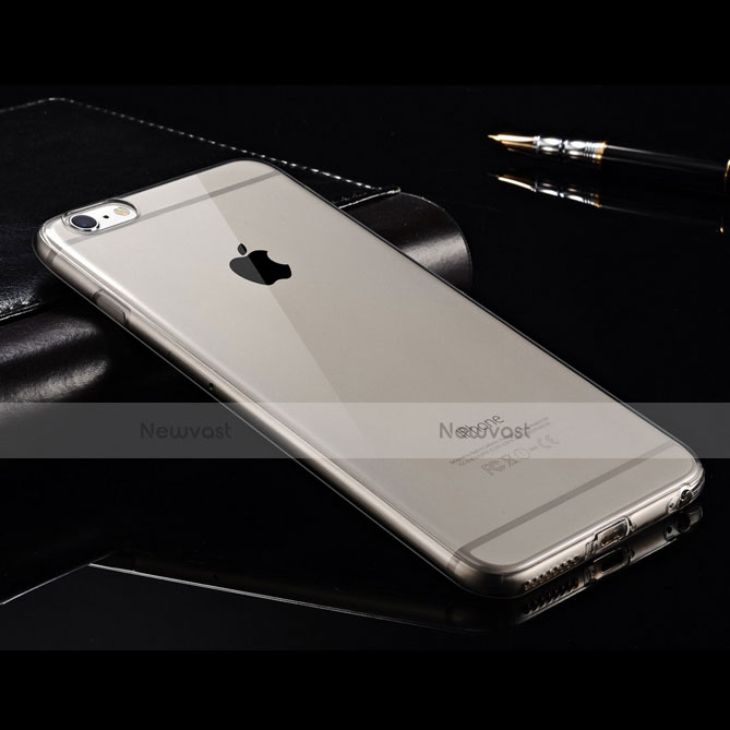 Ultra-thin Transparent TPU Soft Case for Apple iPhone 6 Plus Gray