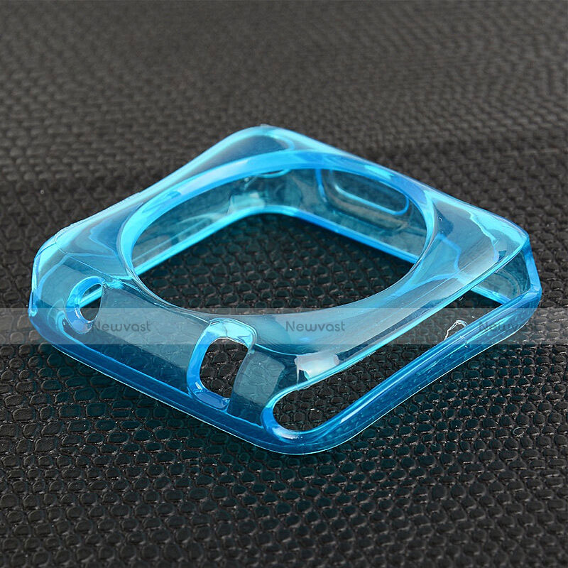 Ultra-thin Transparent TPU Soft Case for Apple iWatch 3 38mm Blue