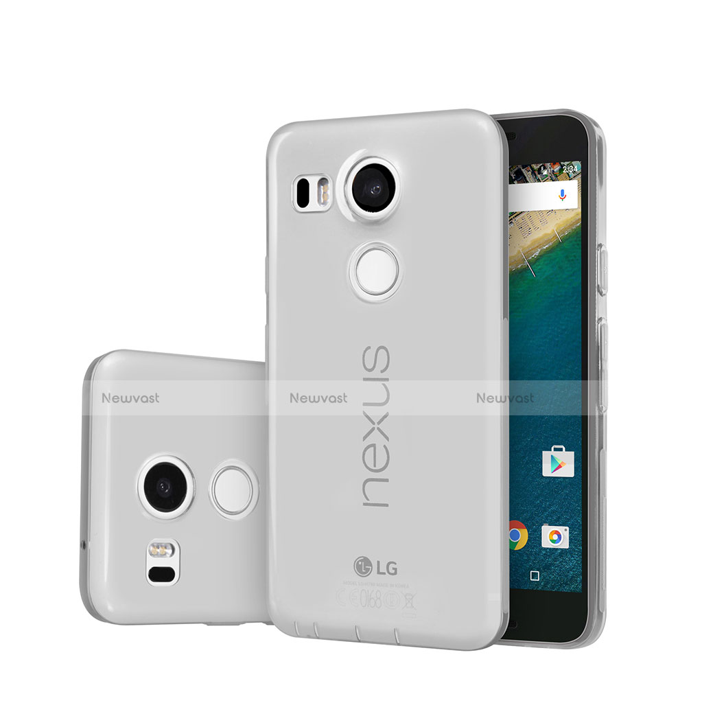 Ultra-thin Transparent TPU Soft Case for Google Nexus 5X Gray