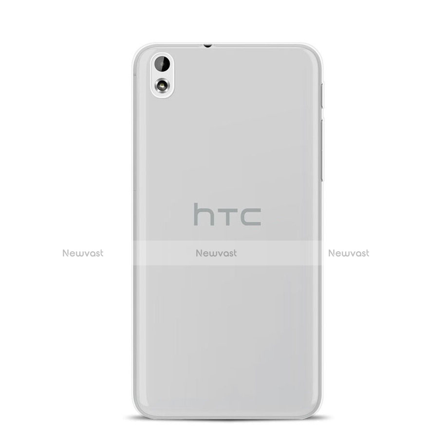 Ultra-thin Transparent TPU Soft Case for HTC Desire 816 Gray