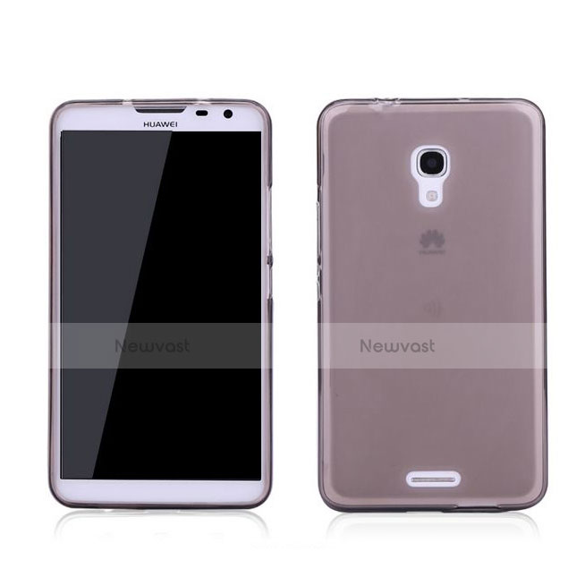 Ultra-thin Transparent TPU Soft Case for Huawei Ascend Mate 2 Gray