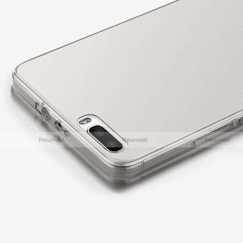 Ultra-thin Transparent TPU Soft Case for Huawei Honor 6 Plus Gray