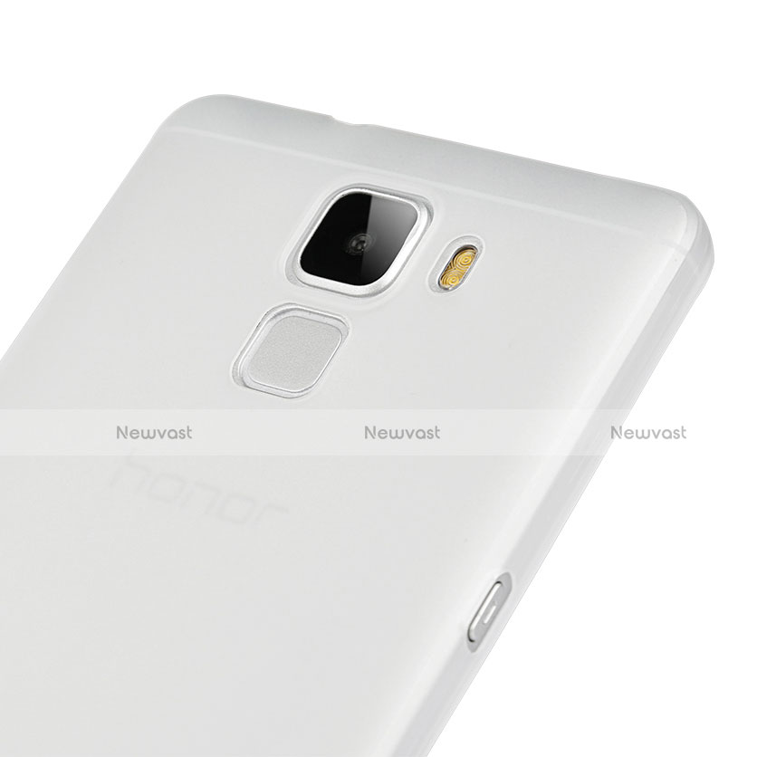 Ultra-thin Transparent TPU Soft Case for Huawei Honor 7 Dual SIM White