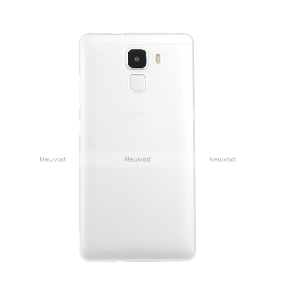 Ultra-thin Transparent TPU Soft Case for Huawei Honor 7 White