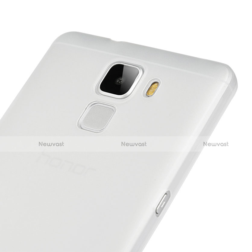 Ultra-thin Transparent TPU Soft Case for Huawei Honor 7 White