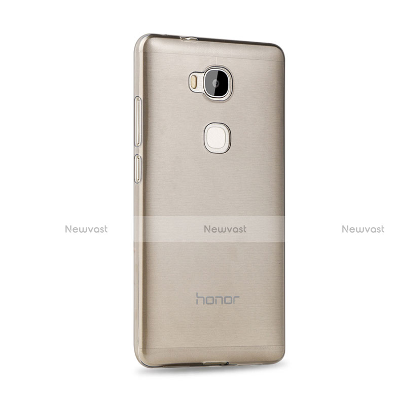 Ultra-thin Transparent TPU Soft Case for Huawei Honor Play 5X Gray