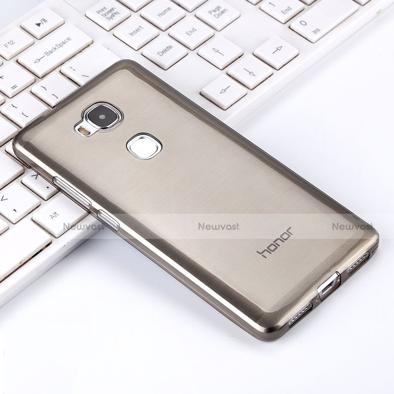 Ultra-thin Transparent TPU Soft Case for Huawei Honor Play 5X Gray