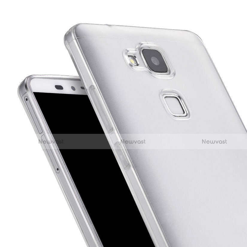 Ultra-thin Transparent TPU Soft Case for Huawei Mate 7 Clear