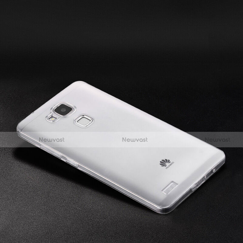 Ultra-thin Transparent TPU Soft Case for Huawei Mate 7 Clear