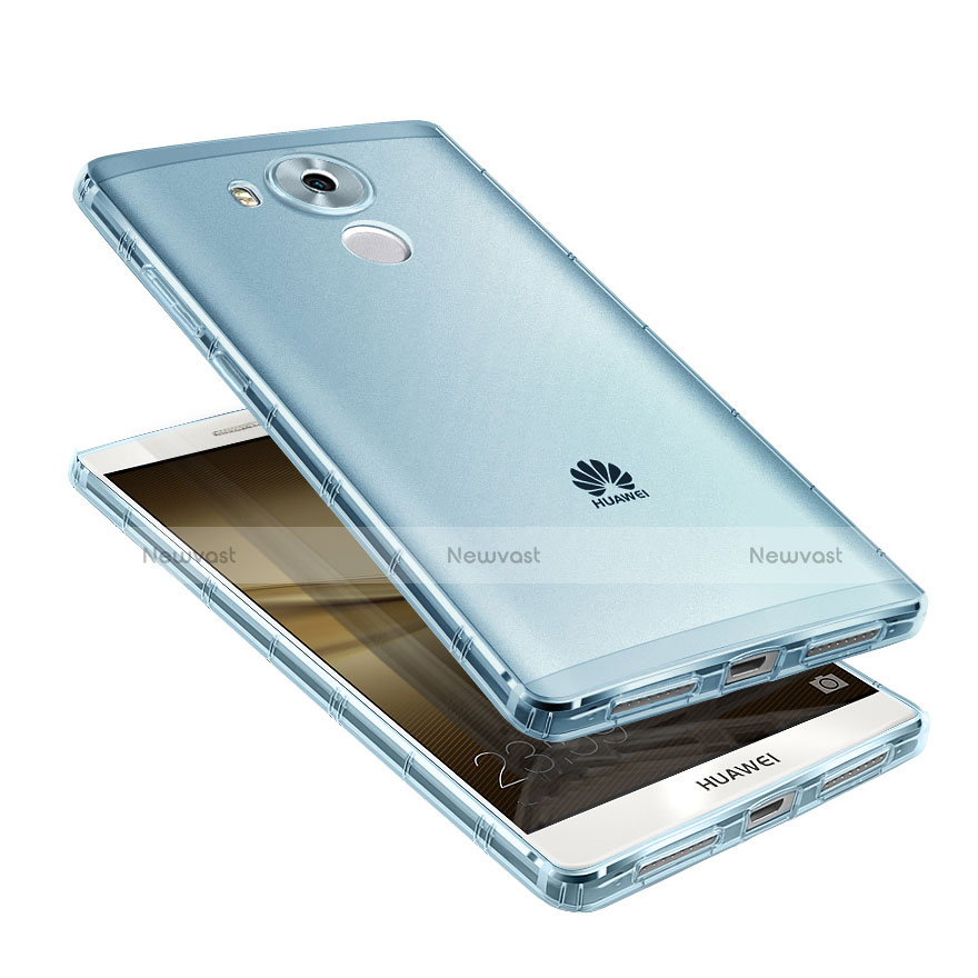 Ultra-thin Transparent TPU Soft Case for Huawei Mate 8 Blue