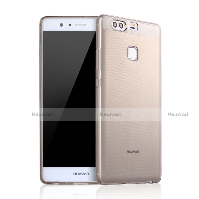 Ultra-thin Transparent TPU Soft Case for Huawei P9 Plus Gray