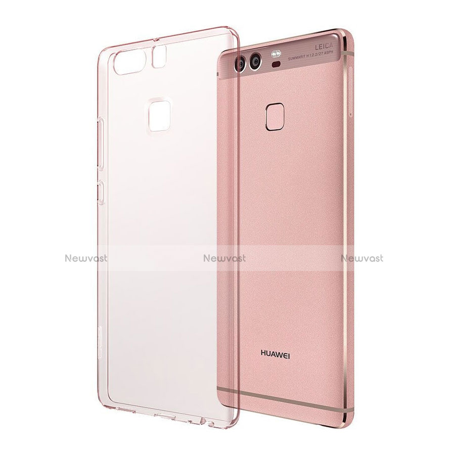 Ultra-thin Transparent TPU Soft Case for Huawei P9 Plus Rose Gold