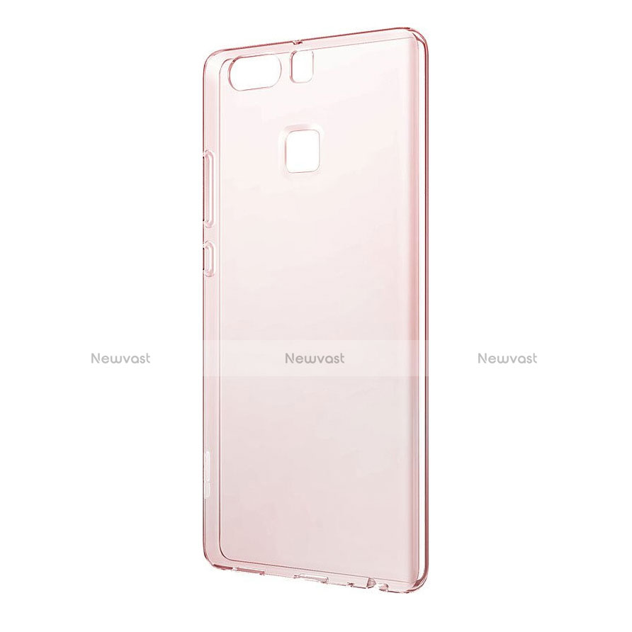 Ultra-thin Transparent TPU Soft Case for Huawei P9 Plus Rose Gold