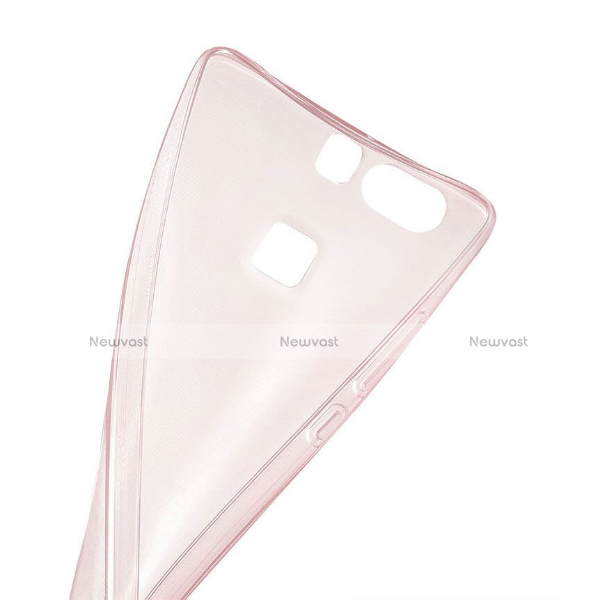 Ultra-thin Transparent TPU Soft Case for Huawei P9 Plus Rose Gold