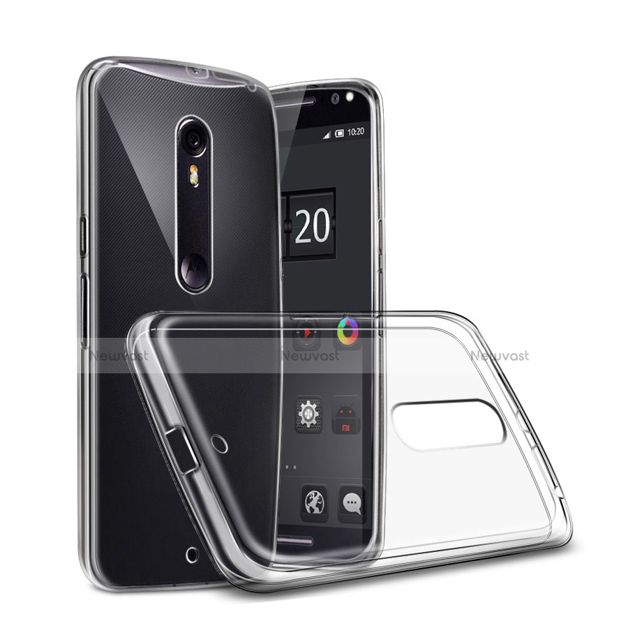 Ultra-thin Transparent TPU Soft Case for Motorola Moto X Style Clear