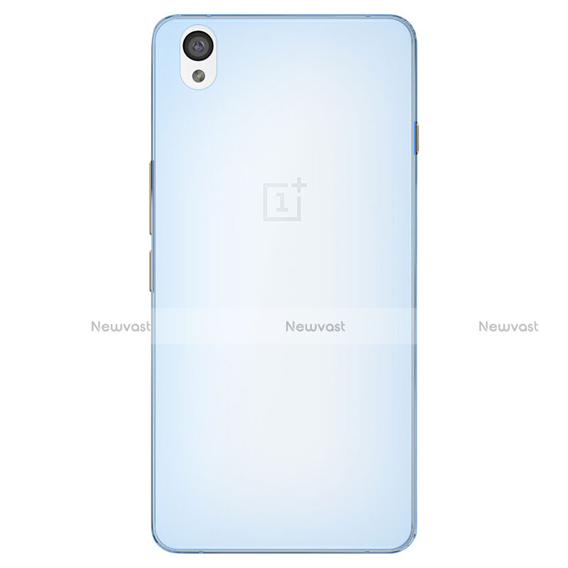 Ultra-thin Transparent TPU Soft Case for OnePlus X Blue