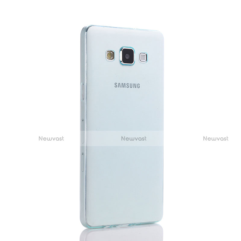 Ultra-thin Transparent TPU Soft Case for Samsung Galaxy A5 Duos SM-500F Blue