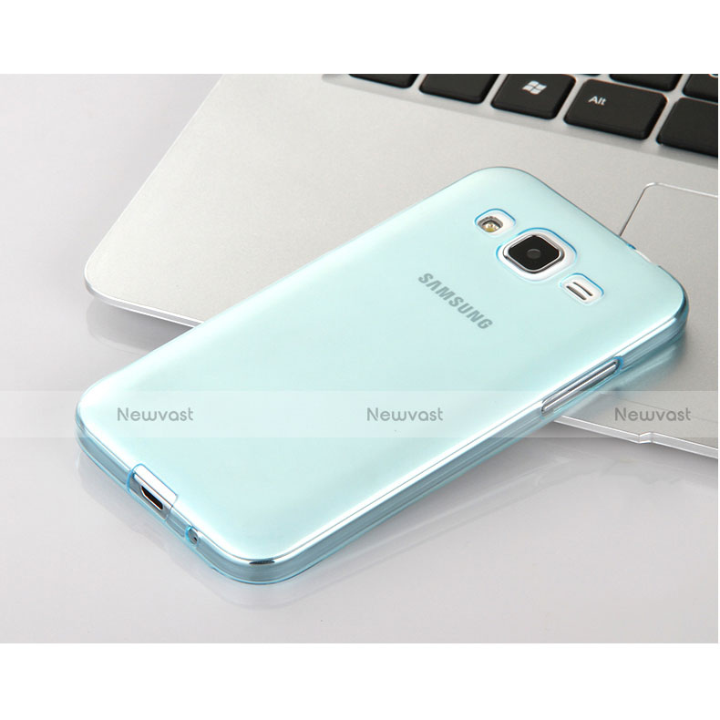 Ultra-thin Transparent TPU Soft Case for Samsung Galaxy Core Prime G360F G360GY Blue