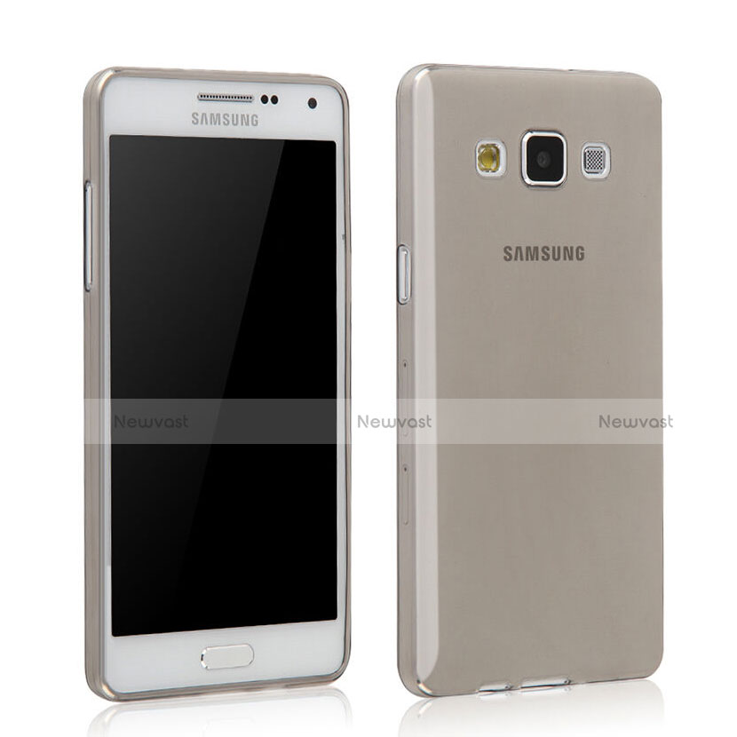 Ultra-thin Transparent TPU Soft Case for Samsung Galaxy Grand 3 G7200 Gray