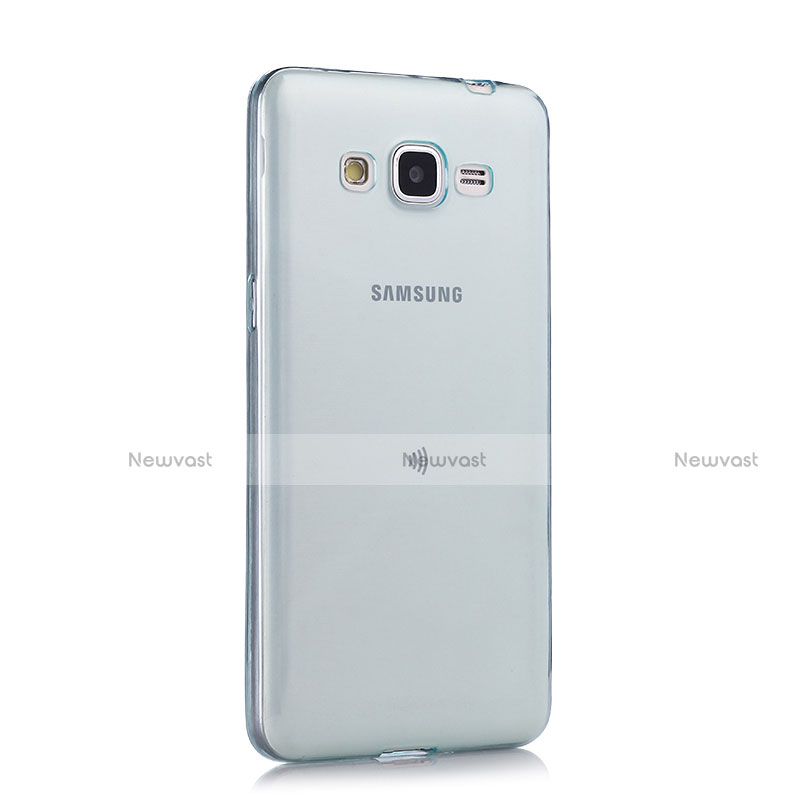 Ultra-thin Transparent TPU Soft Case for Samsung Galaxy Grand Prime SM-G530H Blue