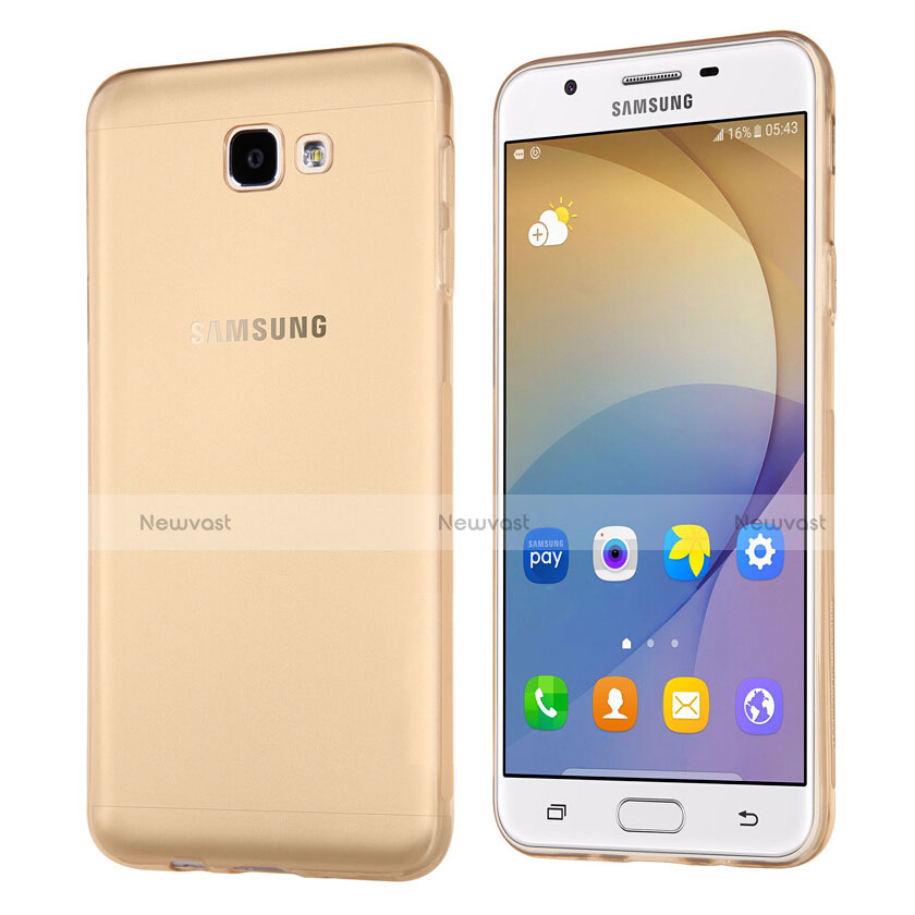 Ultra-thin Transparent TPU Soft Case for Samsung Galaxy J5 Prime G570F Gold