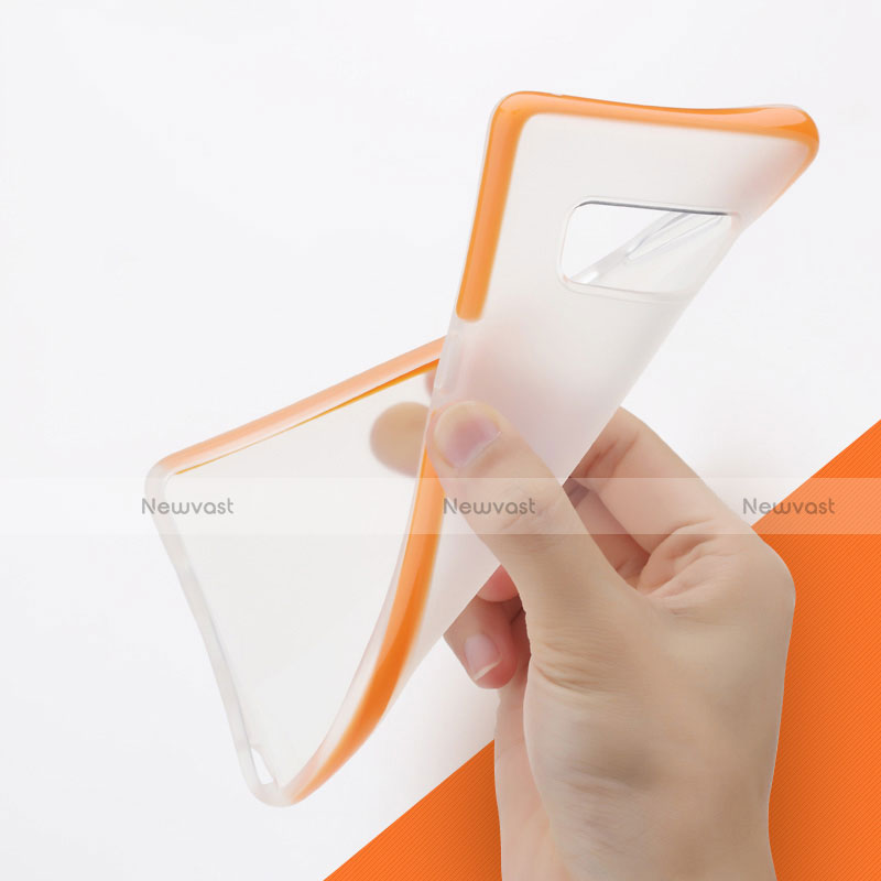 Ultra-thin Transparent TPU Soft Case for Samsung Galaxy Note 8 Duos N950F Orange