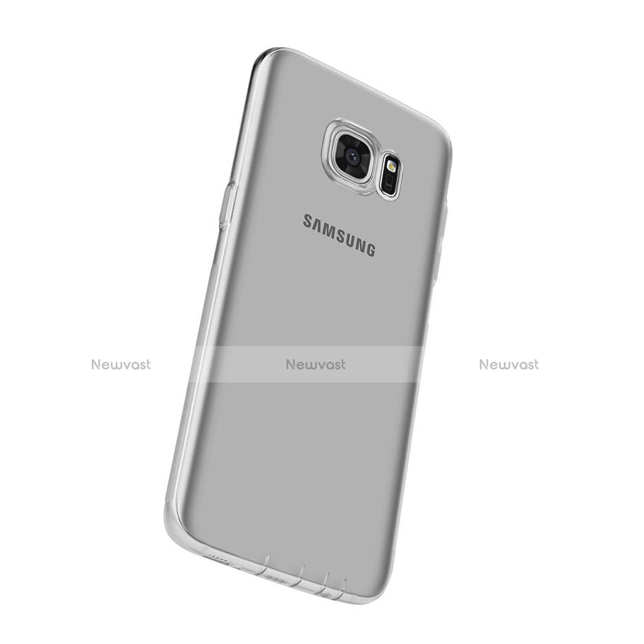 Ultra-thin Transparent TPU Soft Case for Samsung Galaxy S7 Edge G935F Gray