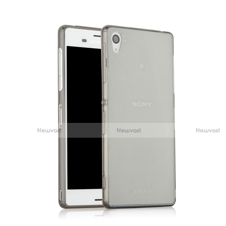 Ultra-thin Transparent TPU Soft Case for Sony Xperia Z3 Gray