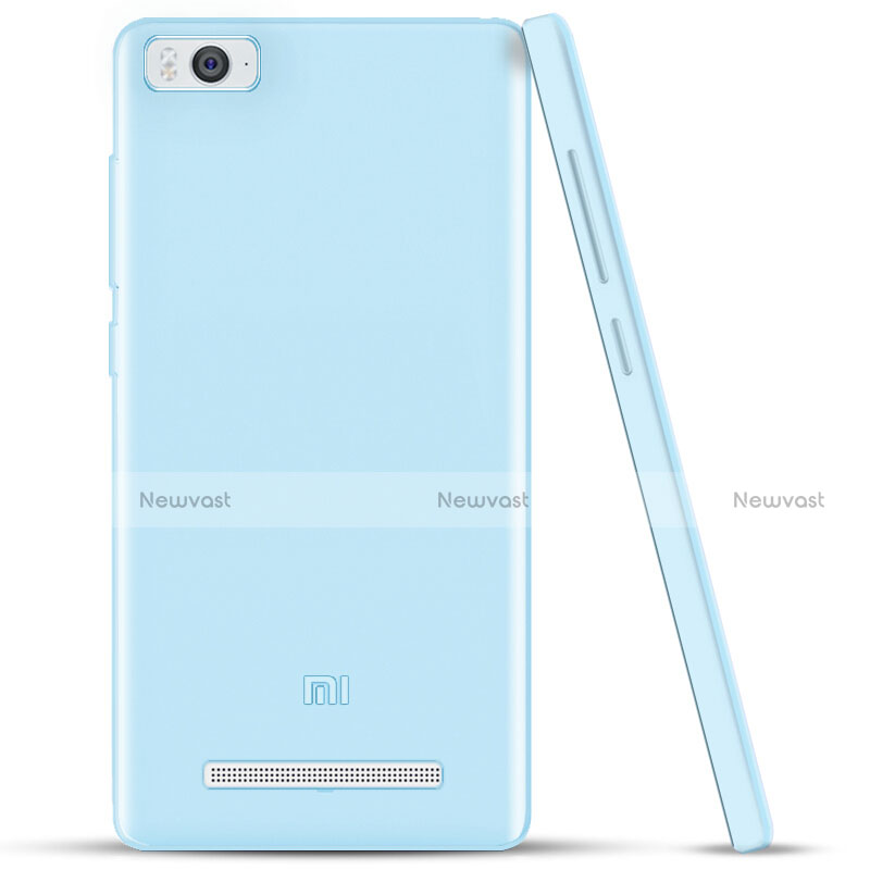 Ultra-thin Transparent TPU Soft Case for Xiaomi Mi 4C Blue