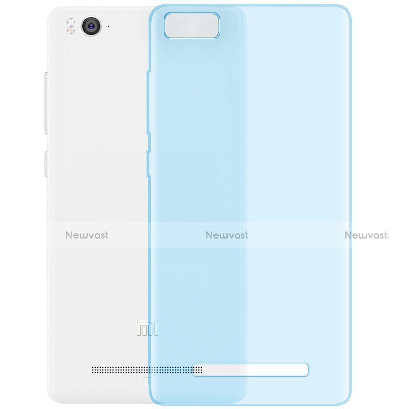 Ultra-thin Transparent TPU Soft Case for Xiaomi Mi 4C Blue