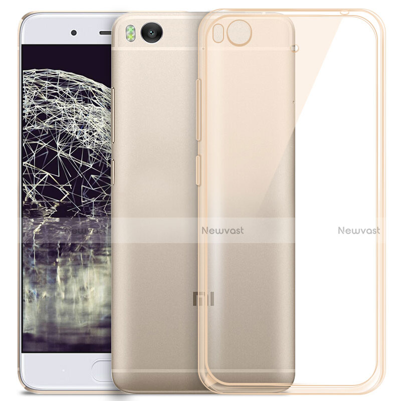 Ultra-thin Transparent TPU Soft Case for Xiaomi Mi 5S 4G Gold