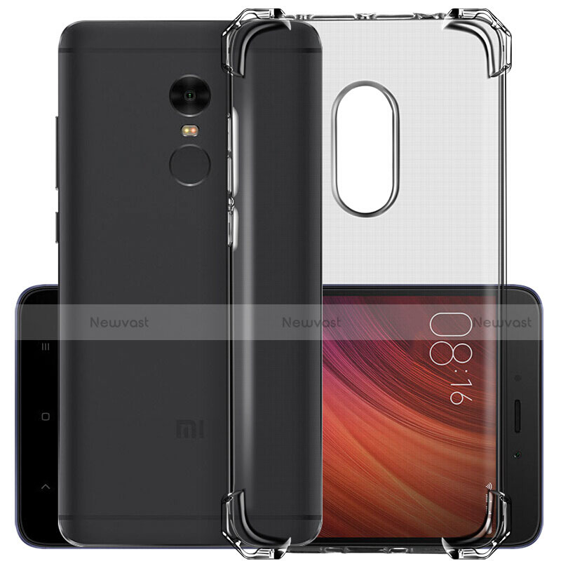 Ultra-thin Transparent TPU Soft Case for Xiaomi Redmi Note 4 Standard Edition Gray