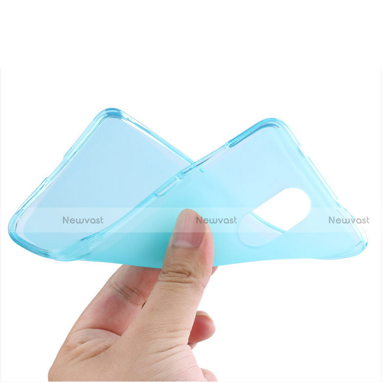 Ultra-thin Transparent TPU Soft Case for Xiaomi Redmi Pro Blue