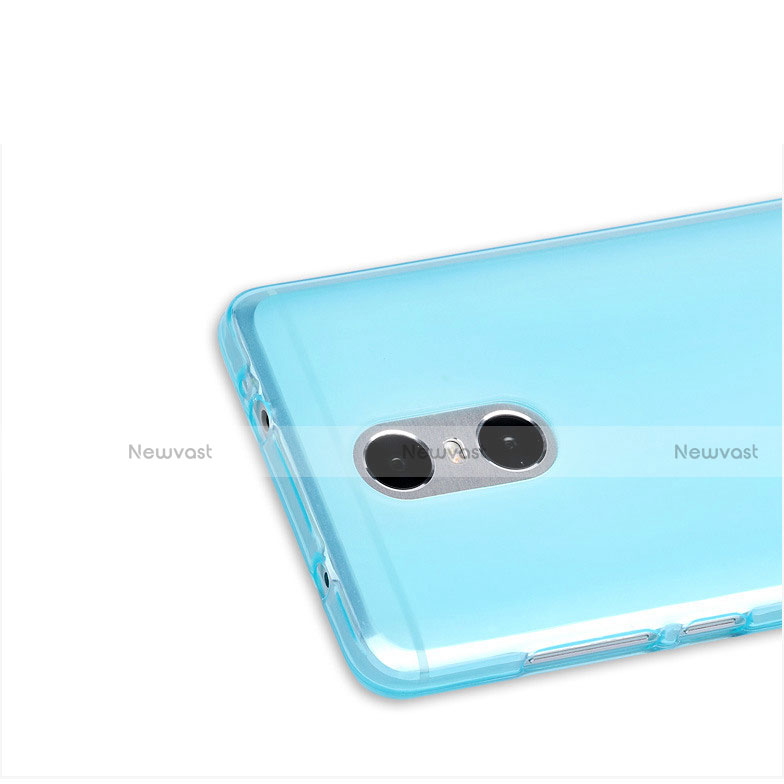 Ultra-thin Transparent TPU Soft Case for Xiaomi Redmi Pro Blue