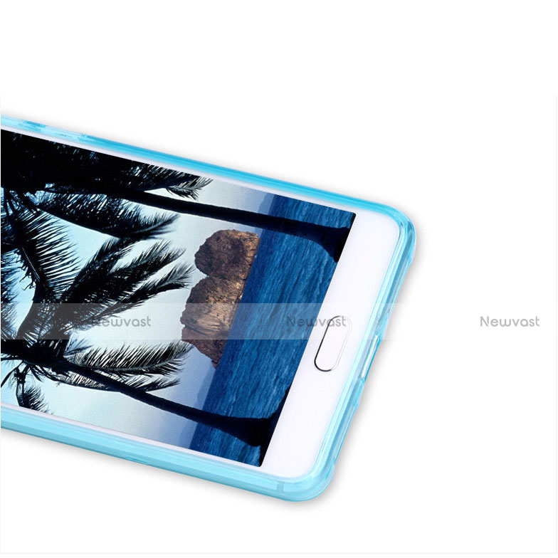 Ultra-thin Transparent TPU Soft Case for Xiaomi Redmi Pro Blue