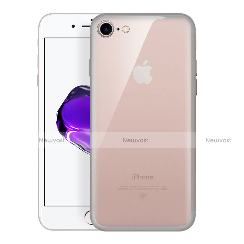 Ultra-thin Transparent TPU Soft Case H01 for Apple iPhone 8 Gray