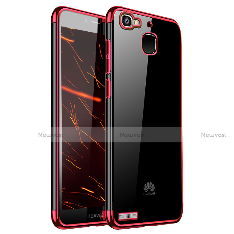 Ultra-thin Transparent TPU Soft Case H01 for Huawei Enjoy 5S Red