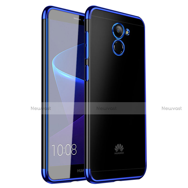 Ultra-thin Transparent TPU Soft Case H01 for Huawei Enjoy 7 Plus Blue